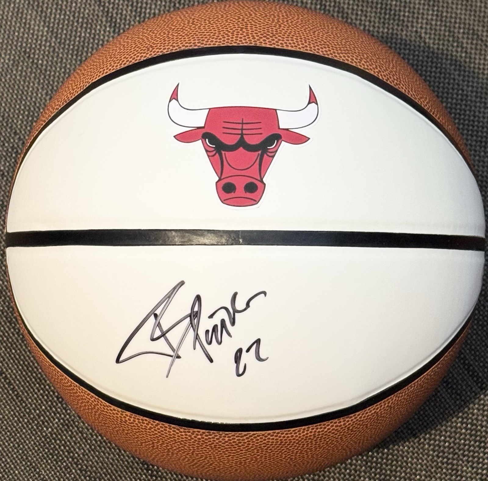 Tiago Splitter Signed Autographed Chicago Bulls Logo Basketball PSA/DNA COA