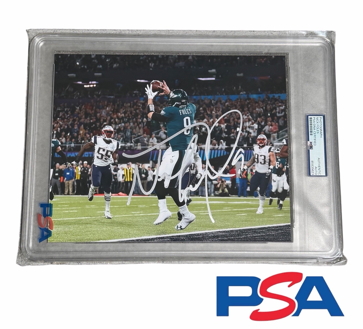 Nick Foles Signed Super Bowl LII Philly Special 8x10 Photo PSA ENCAPSULATE AUTO