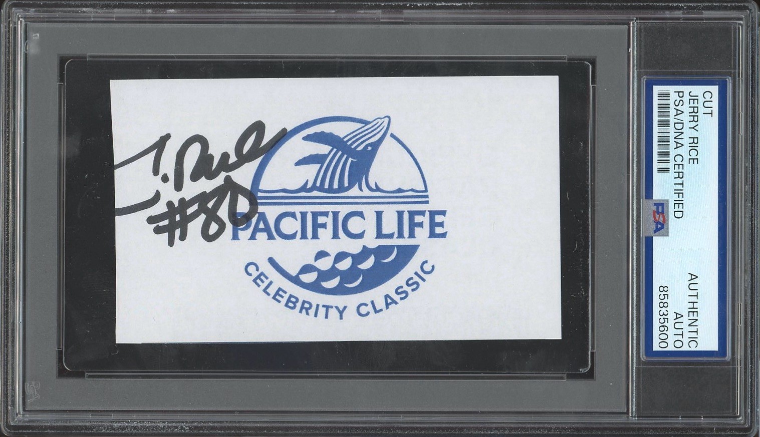 Jerry Rice Signed Golf Celebrity Classic Cut PSA/DNA AUTO 49ers SF Niners #80