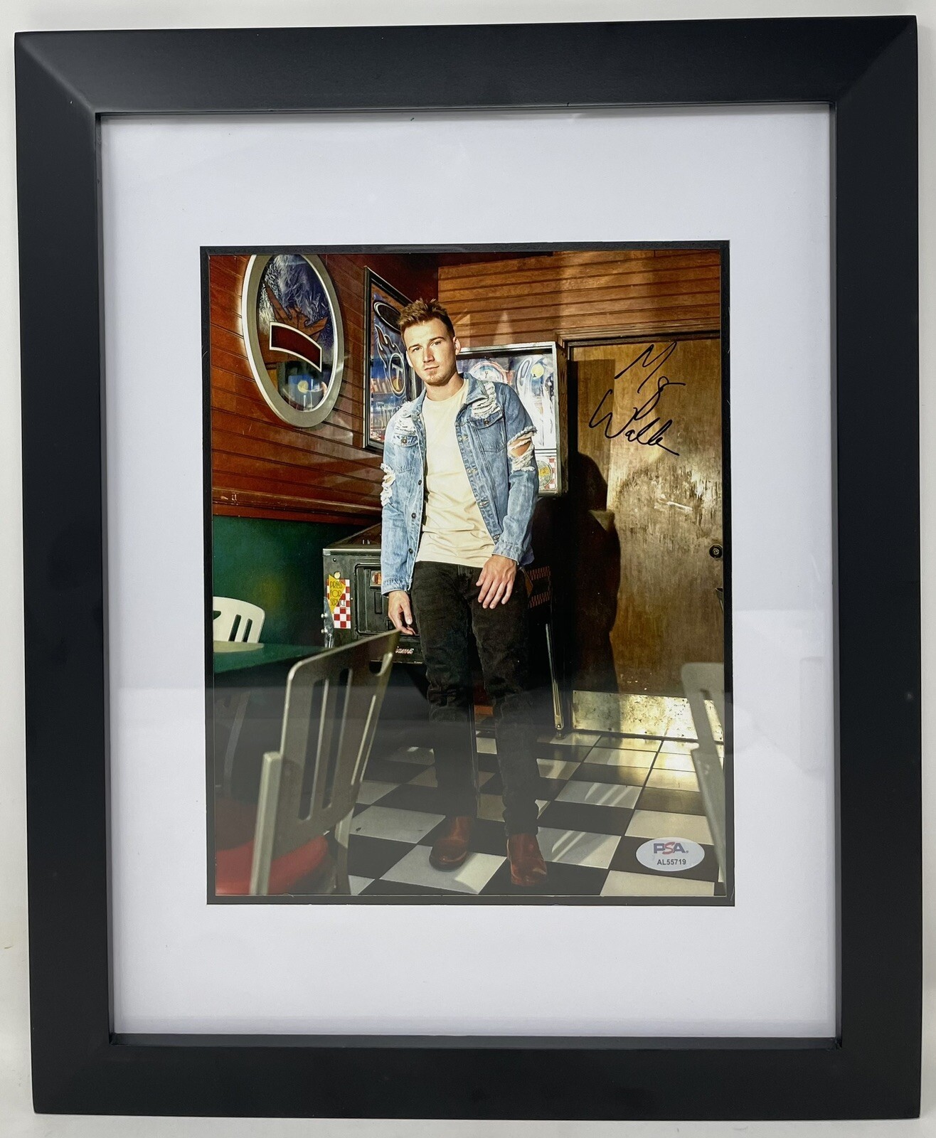 PSA/DNA MORGAN WALLEN Autographed Signed FRAMED 8x10 Photo EARLY FULL SIGNATURE