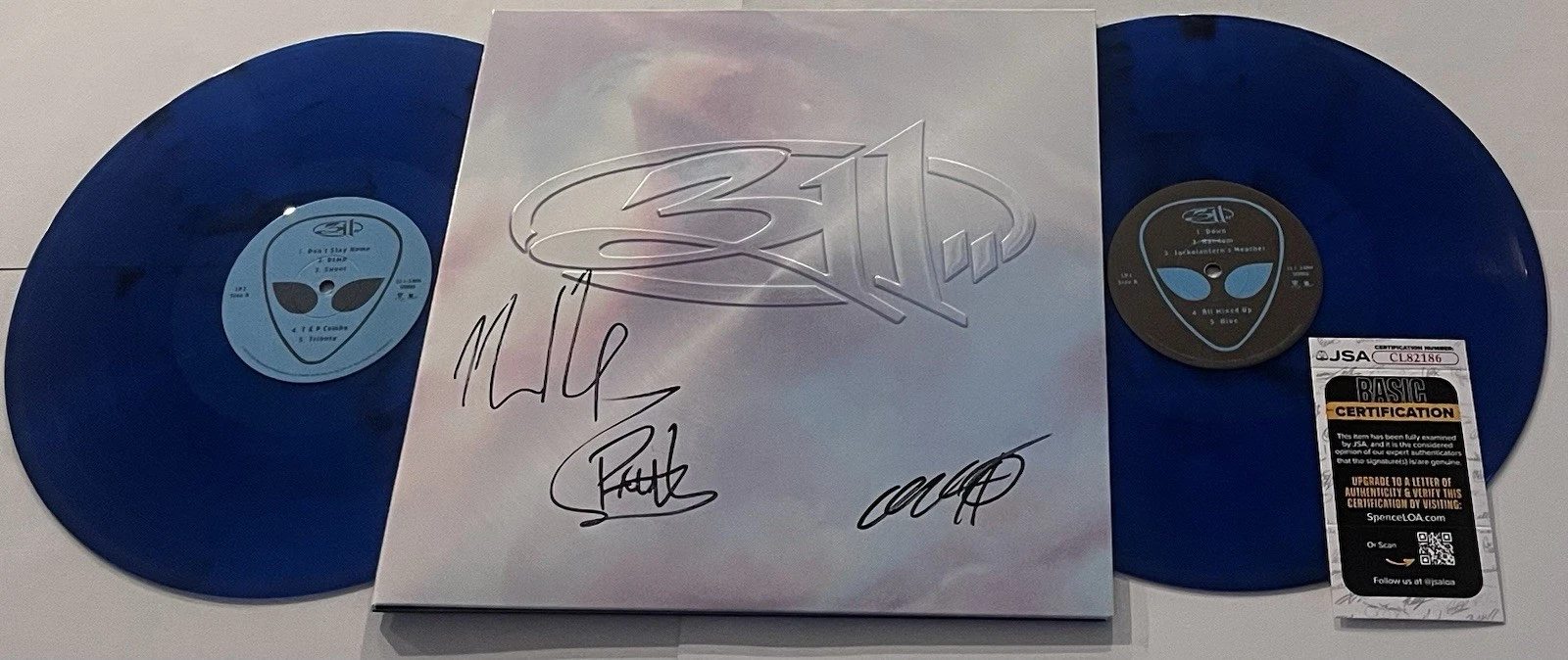 311 BAND SIGNED SELF-TITLED 30 YEARS LP VINYL RECORD ALBUM NICK HEXUM +2 JSA COA