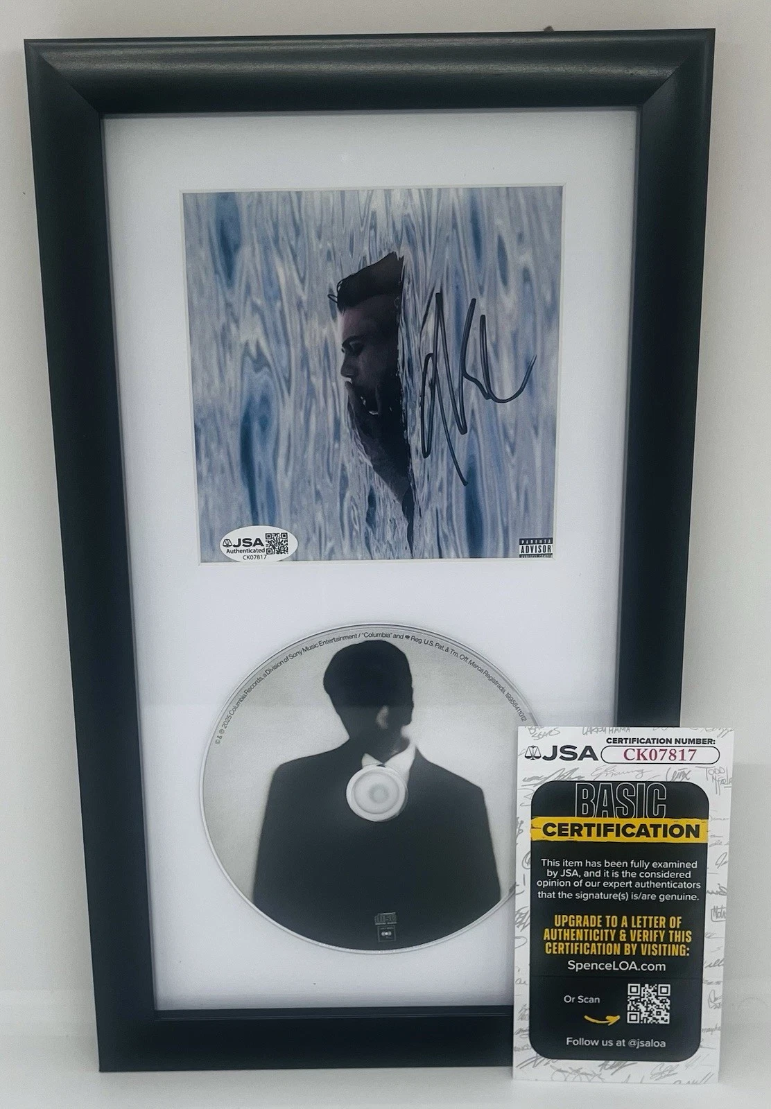 THE KID LAROI SIGNED BEFORE I FORGET FRAMED CD ALBUM JSA COA
