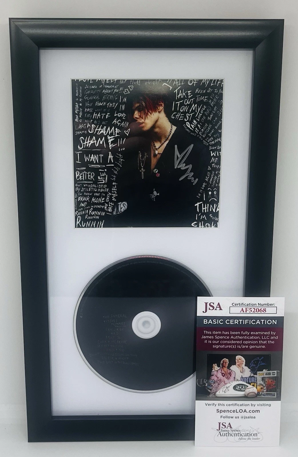 YUNGBLUD SIGNED SELF-TITLED FRAMED CD ALBUM JSA COA