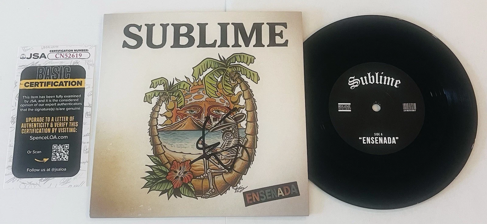 ERIC WILSON SIGNED SUBLIME BAND ENSENADA 7IN LP VINYL RECORD ALBUM JSA COA