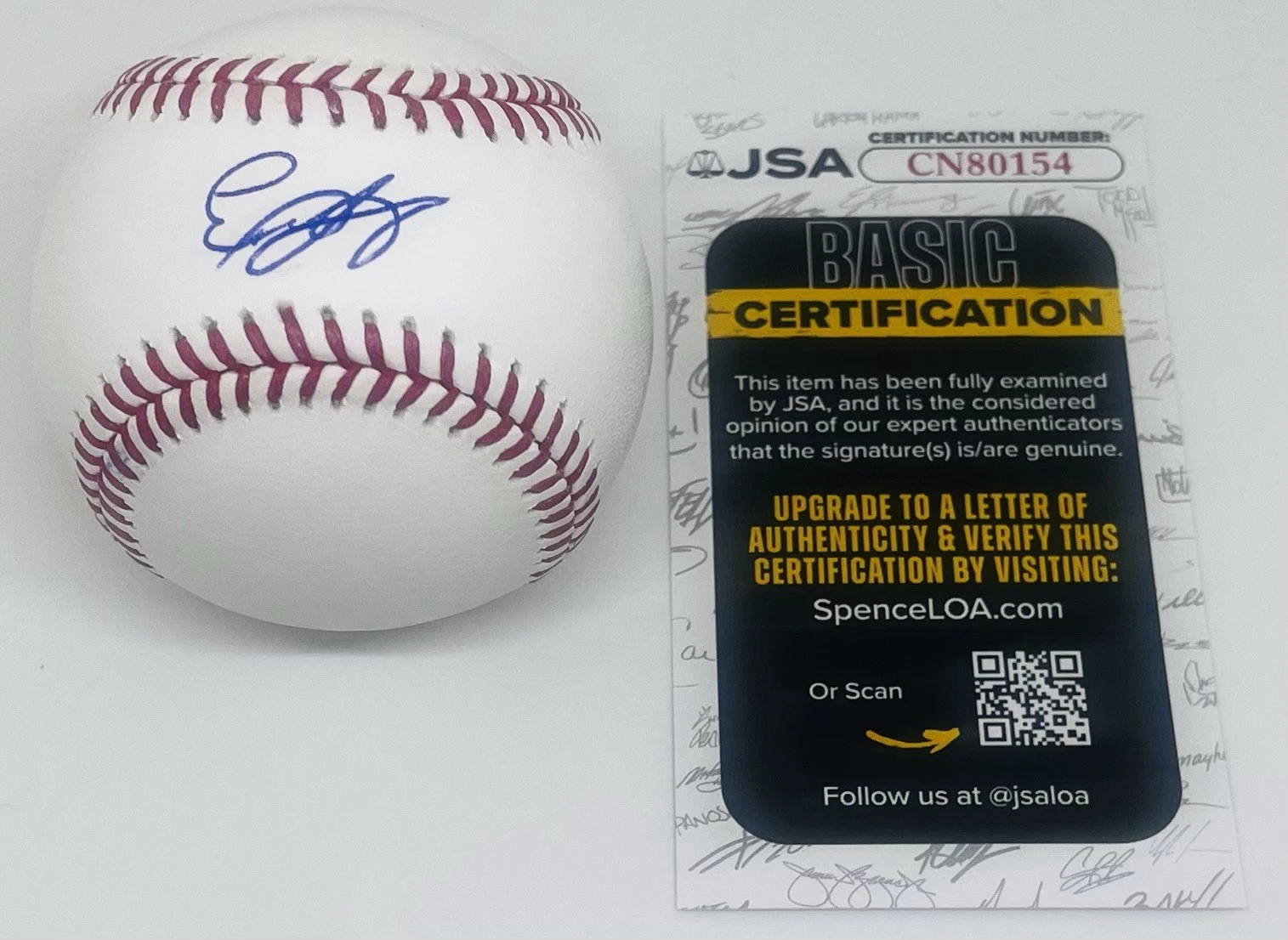 EDWARD FLORENTINO SIGNED RAWLINGS MAJOR LEAGUE BASEBALL PITTSBURGH PIRATES JSA