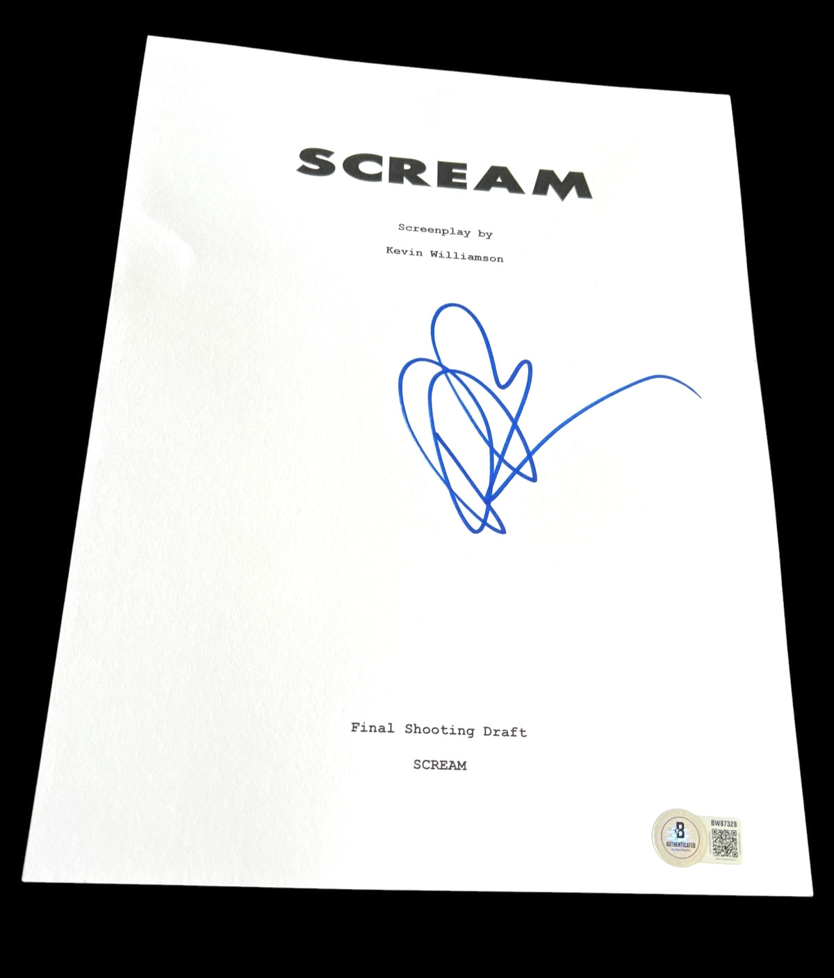 DREW BARRYMORE SIGNED AUTOGRAPH MOVIE SCRIPT SCREAM BECKETT BAS COA AUTO D