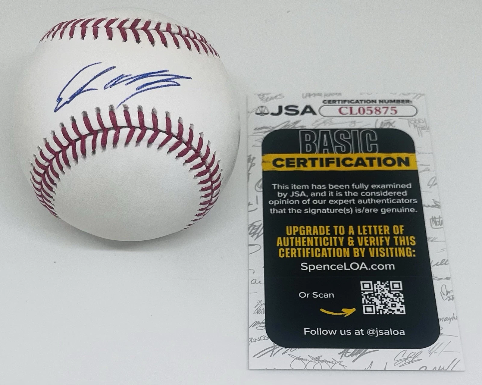 ETHAN HOLLIDAY SIGNED RAWLINGS MAJOR LEAGUE BASEBALL COLORADO ROCKIES JSA COA