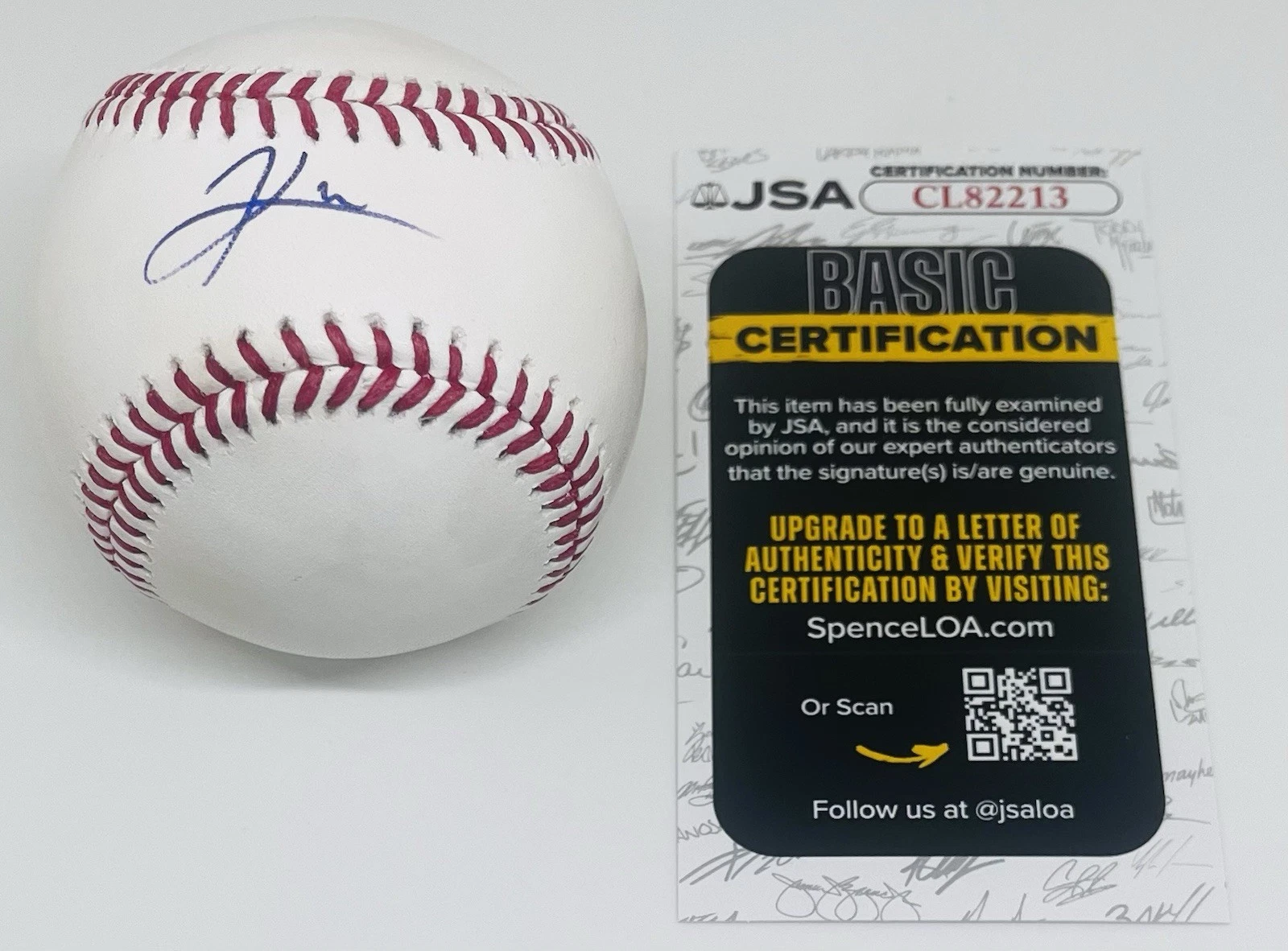 KYSON WITHERSPOON SIGNED RAWLINGS MAJOR LEAGUE BASEBALL BOSTON RED SOX JSA COA
