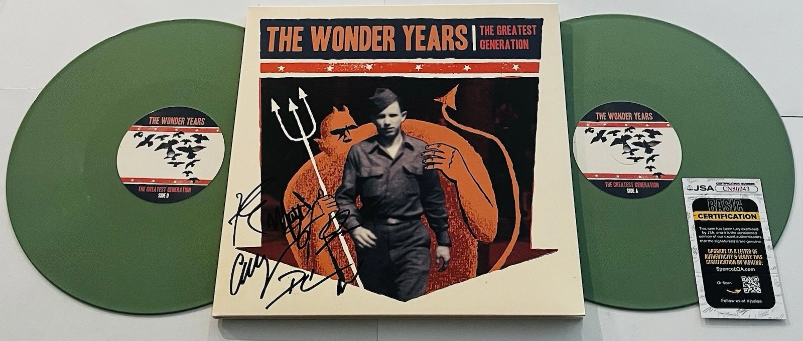 THE WONDER YEARS SIGNED GREATEST GENERATION VINYL RECORD ALBUM DAN CAMPBELL JSA
