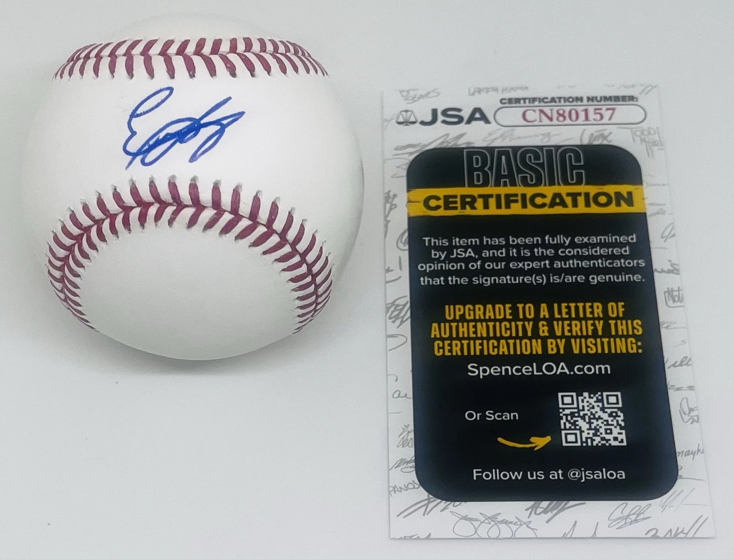 EDWARD FLORENTINO SIGNED RAWLINGS MAJOR LEAGUE BASEBALL PITTSBURGH PIRATES JSA