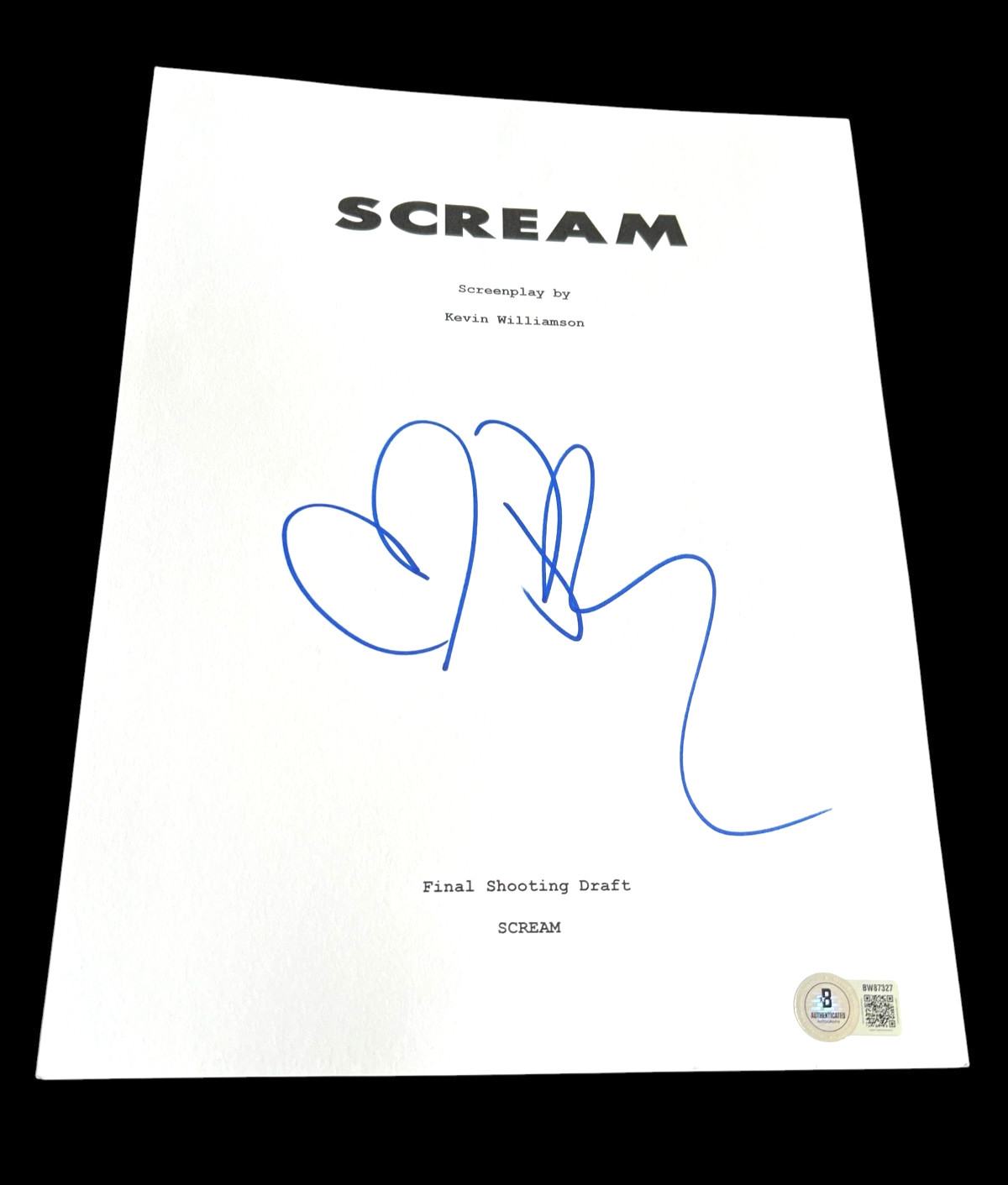 DREW BARRYMORE SIGNED AUTOGRAPH MOVIE SCRIPT SCREAM BECKETT BAS COA AUTO D
