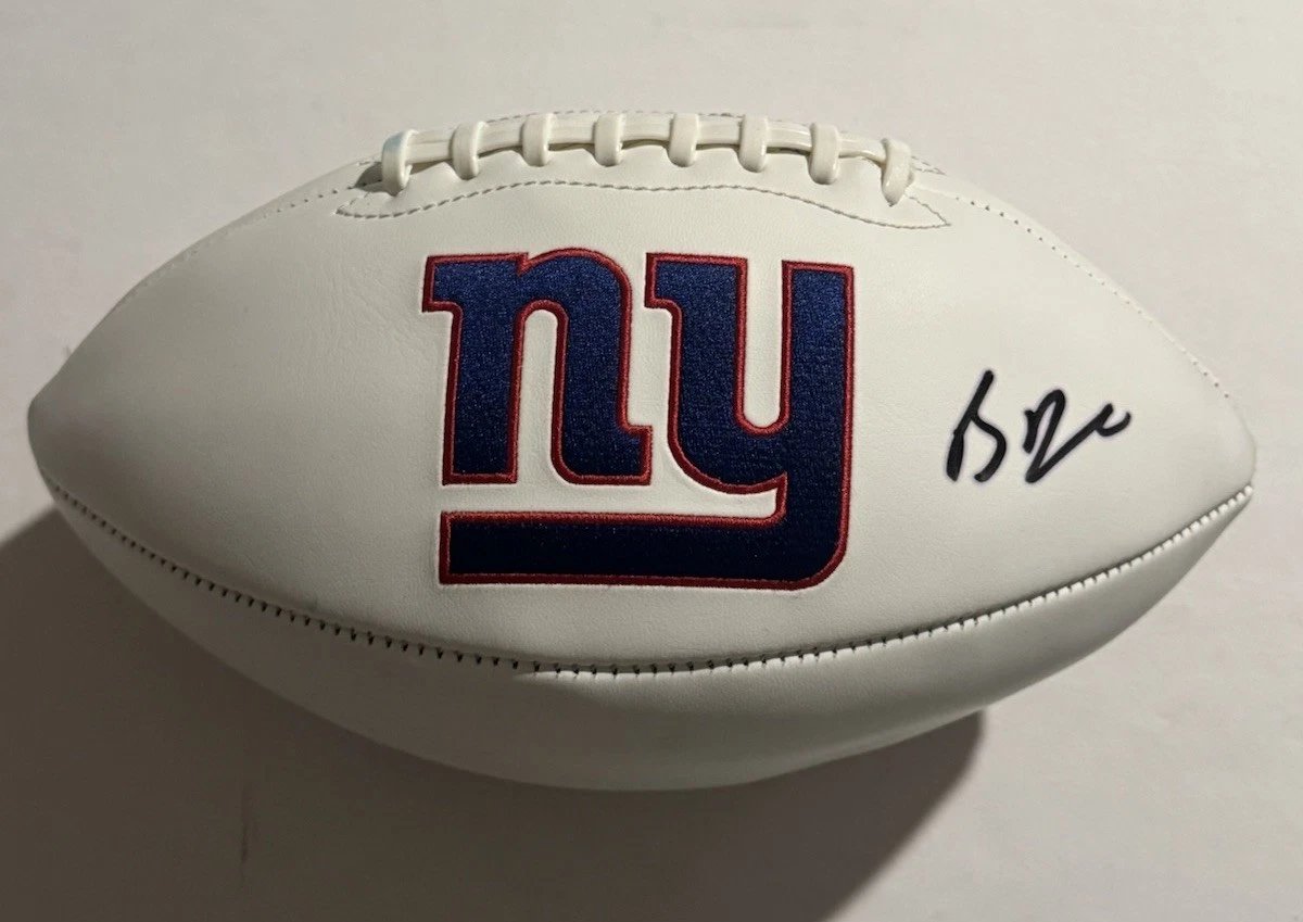 BRIAN DABOLL HAND SIGNED FOOTBALL AUTOGRAPHED NEW YORK GIANTS HEAD COACH COA