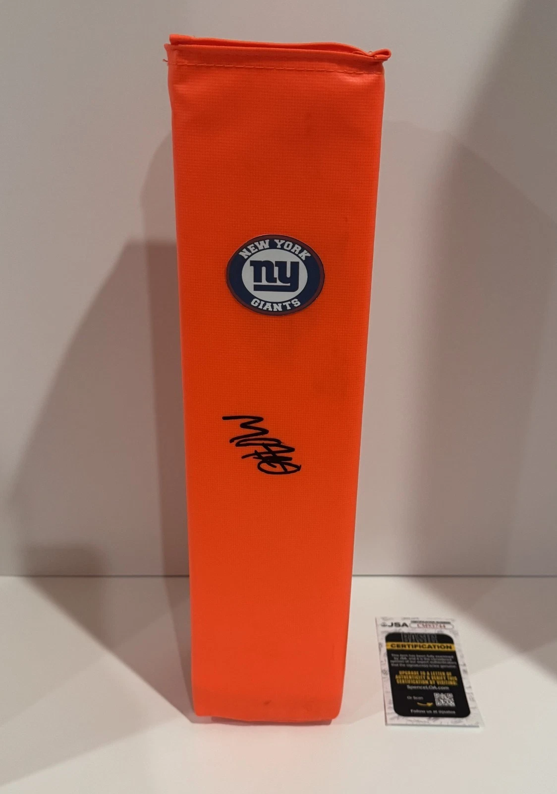 MALACHI FIELDS SIGNED TOUCHDOWN PYLON NEW YORK GIANTS FOOTBALL JSA COA