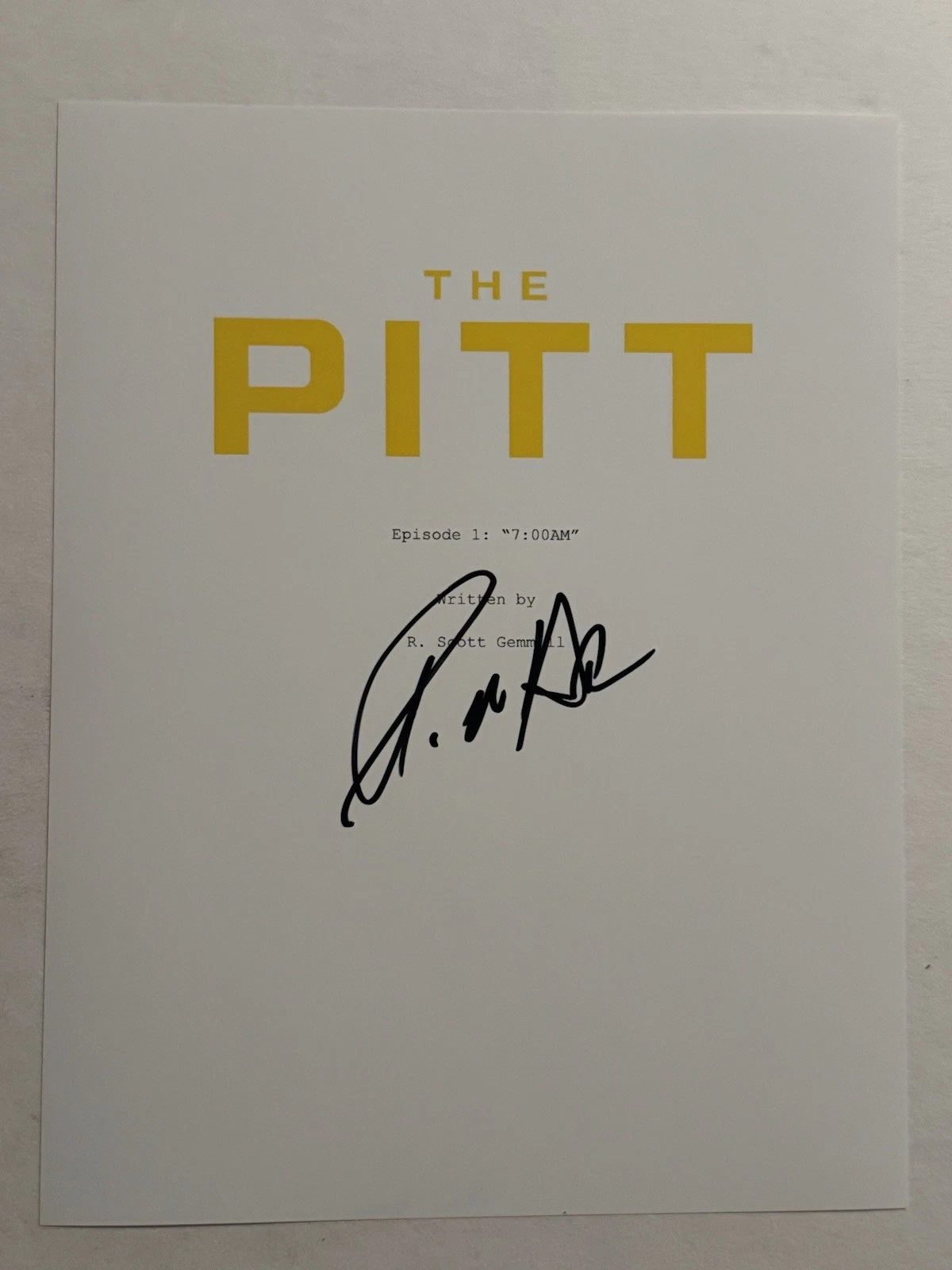 SHAWN HATOSY SIGNED SCRIPT COVER ACTOR AUTOGRAPHED THE PITT SHOW STAR COA