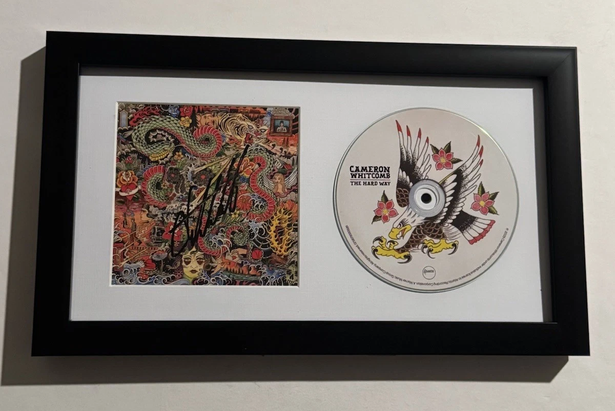 CAMERON WHITCOMB SIGNED CD FRAMED MEDUSA SINGER RARE COA