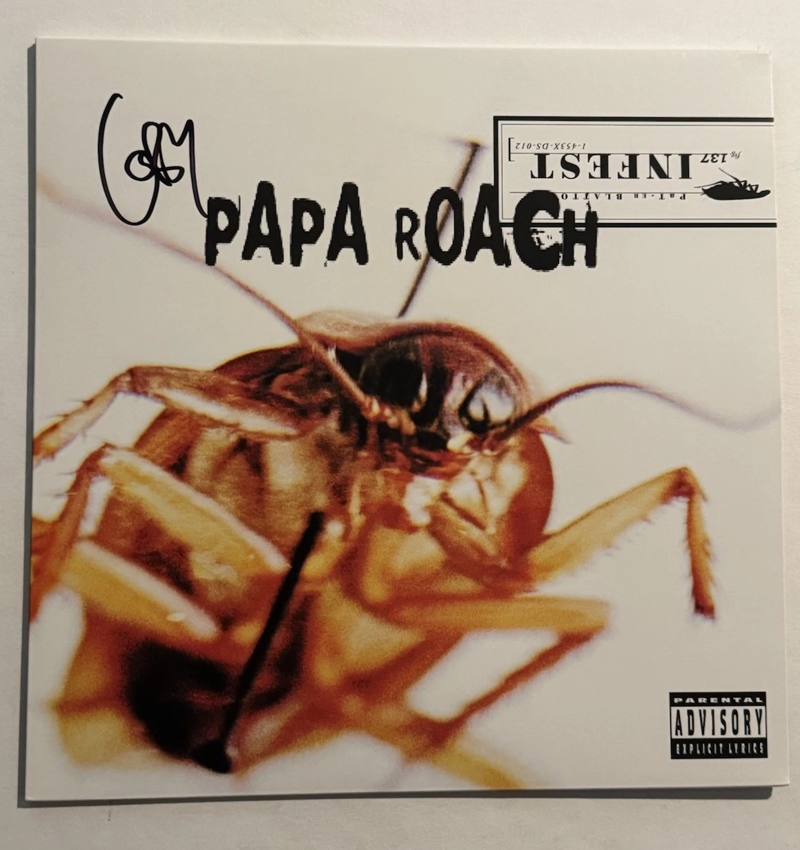 JACOBY SHADDIX HAND SIGNED LP VINYL RECORD ALBUM PAPA ROACH BAND LEAD SINGER COA