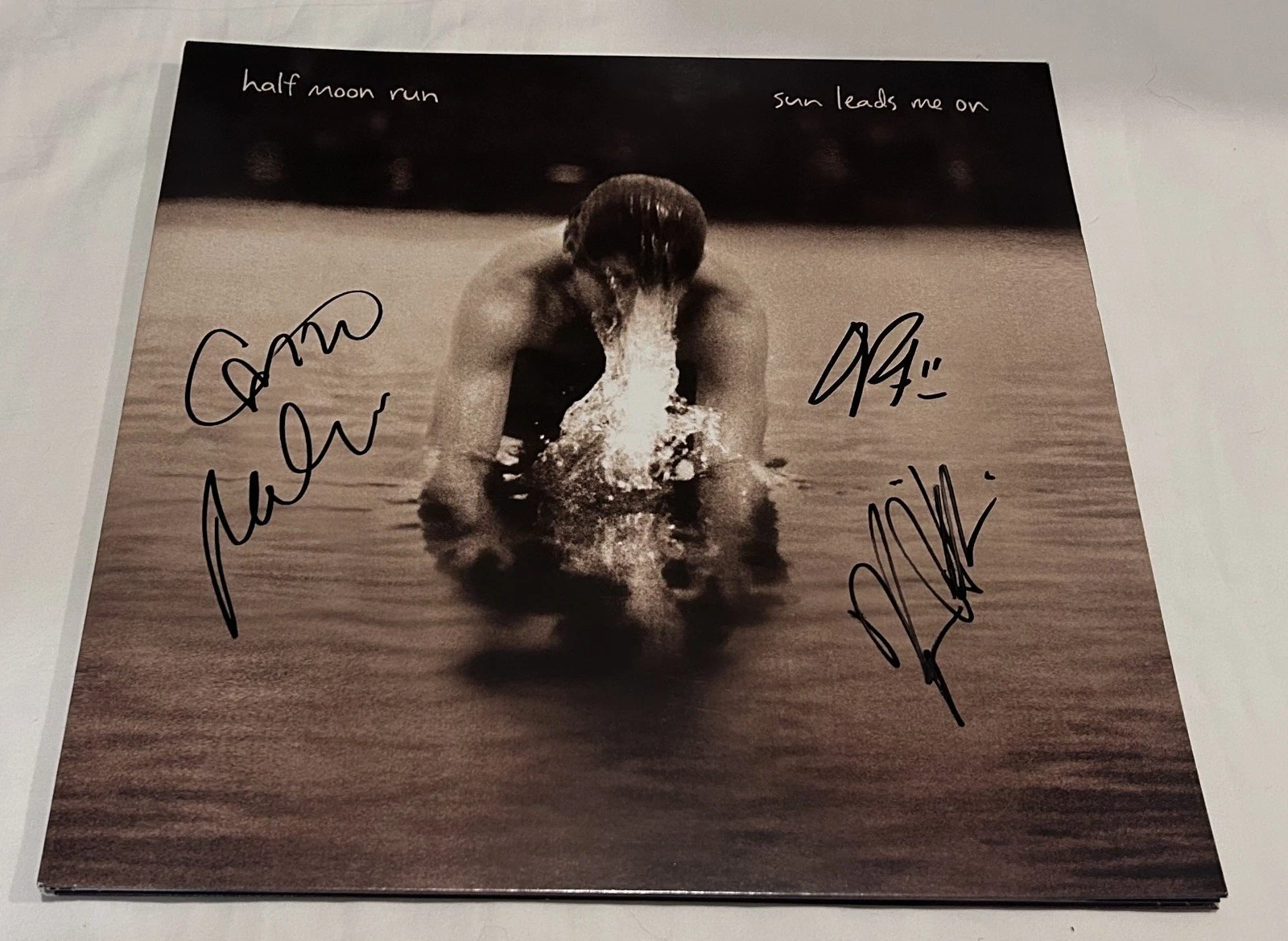 HALF MOON RUN SIGNED SUN LEADS ME ON VINYL RECORD JSA