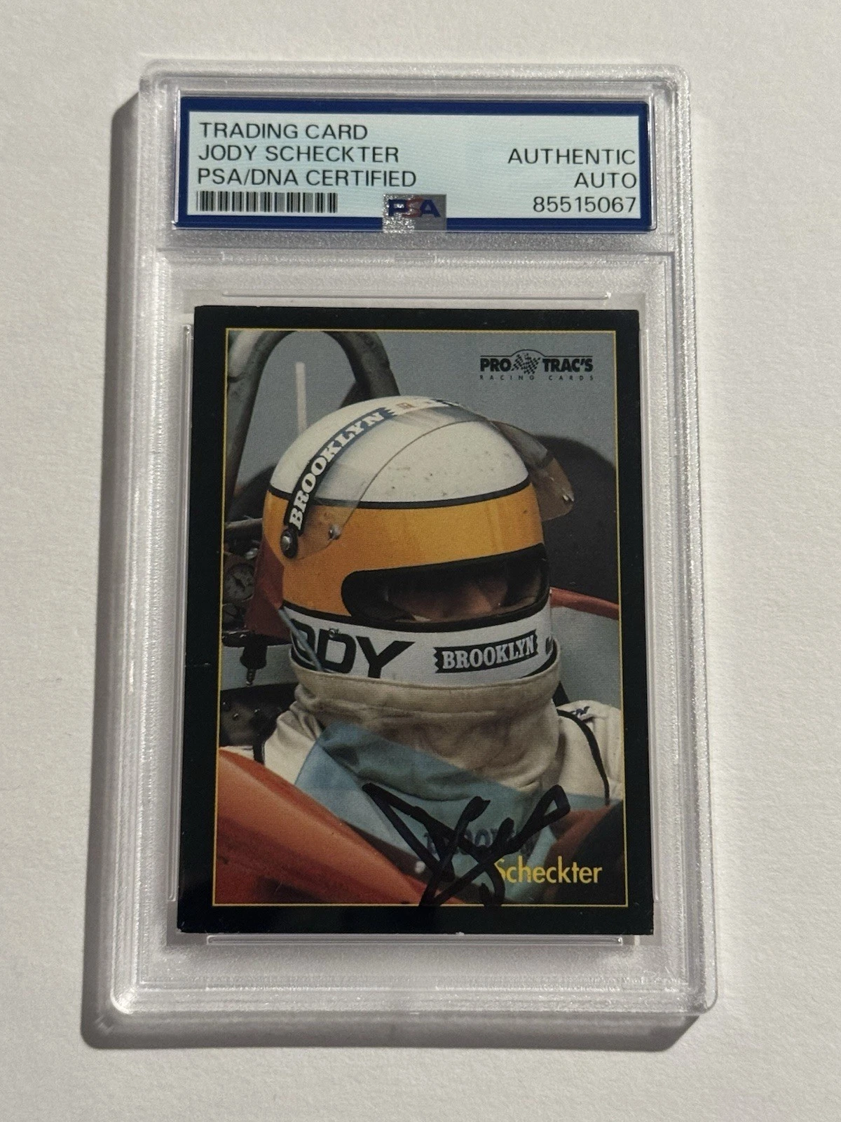 1991 Pro Trac's Formula One Series Jody Scheckter SIGNED AUTO RC  #190 PSA