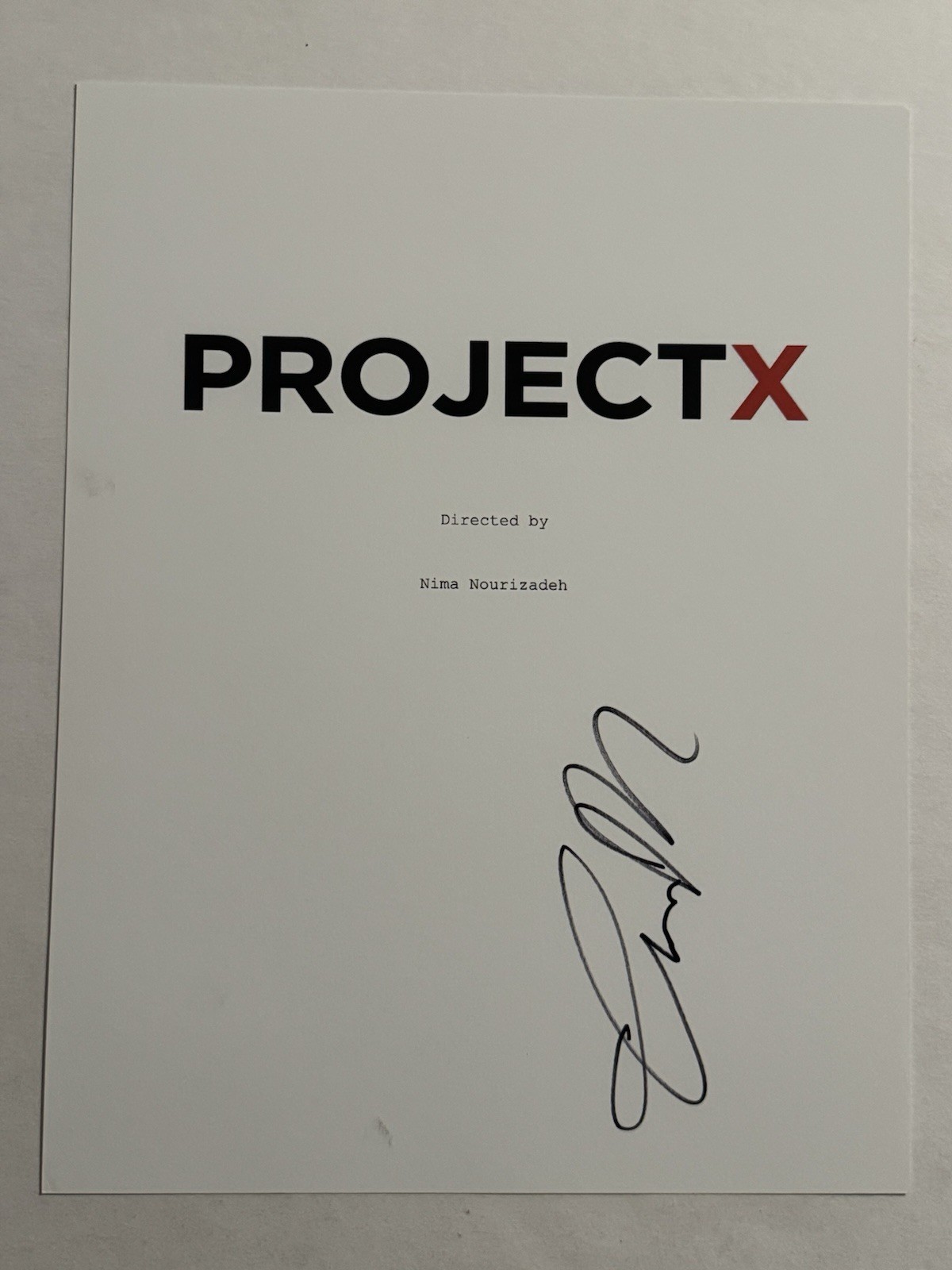 THOMAS MANN SIGNED SCRIPT COVER ACTOR AUTOGRAPHED PROJECT X MOVIE STAR COA