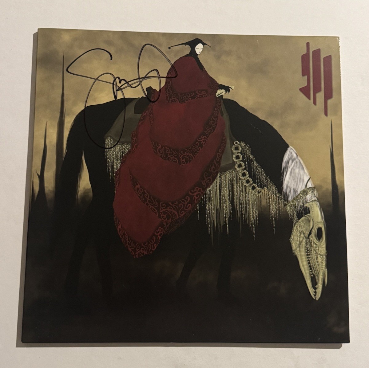 SKRILLEX DJ HAND SIGNED AUTOGRAPHED VINYL RECORD EDM STAR SONNY MOORE COA