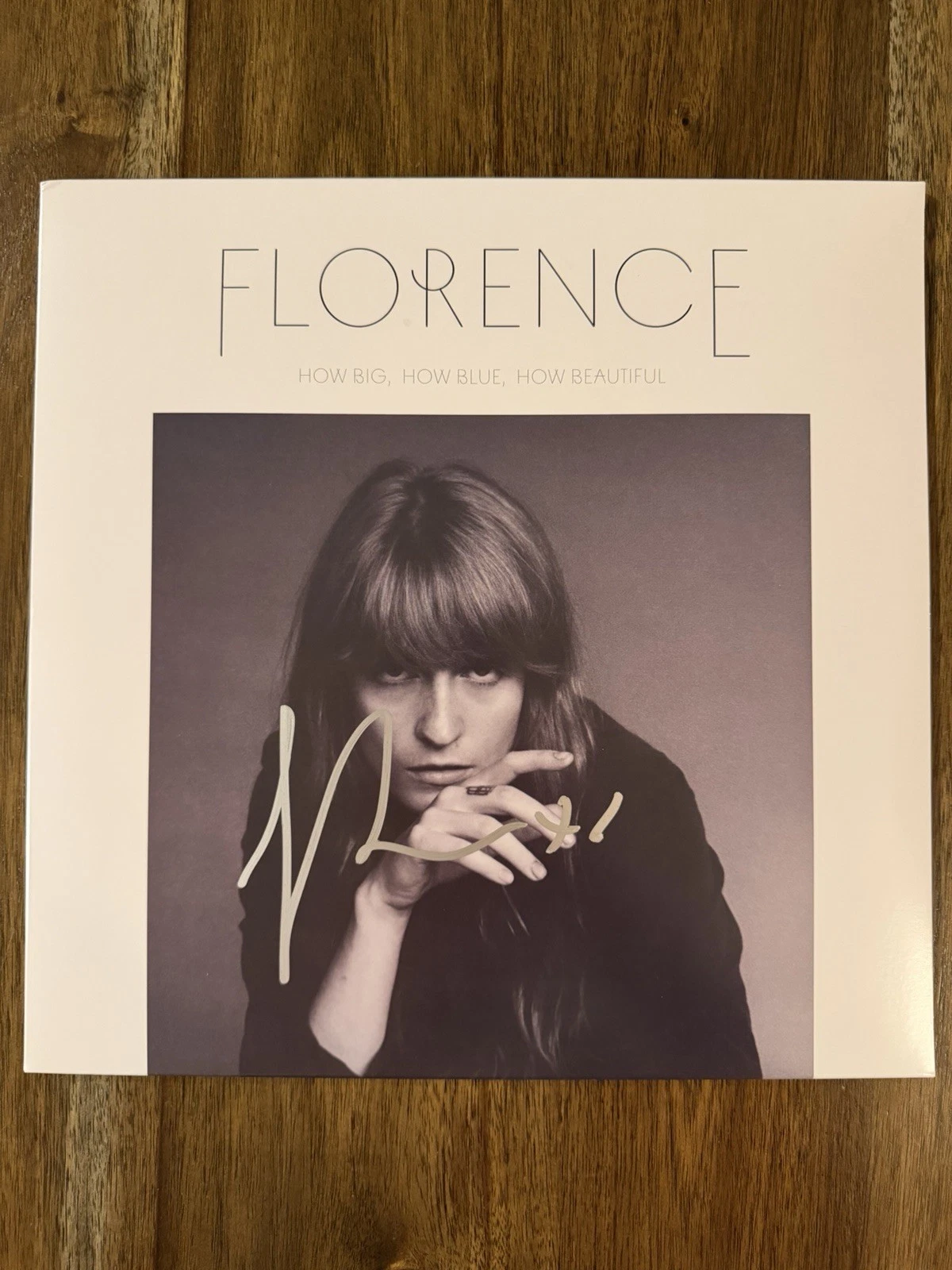 Florence Welch ‘Florence + The Machine’ Signed Vinyl Album ‘How Big, How Blue’