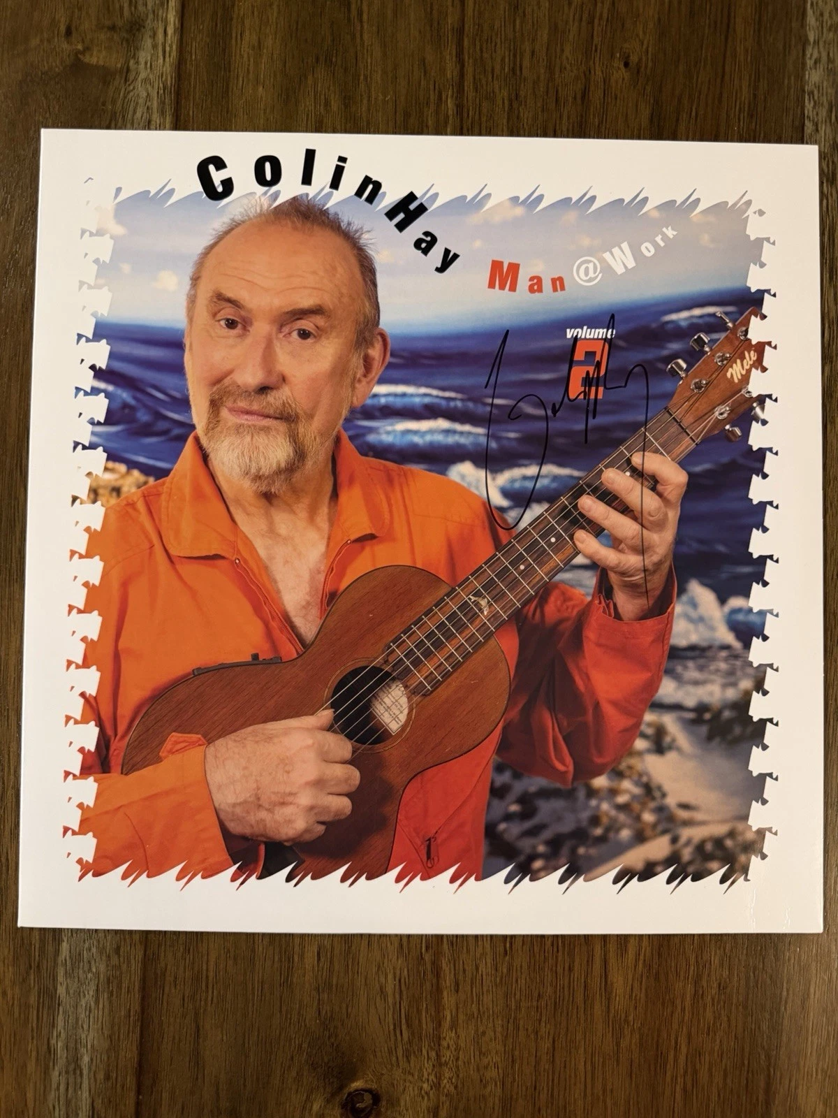 Colin Hay ‘Men At Work’ Band Signed Vinyl Album ‘Man @ Work’ Beckett