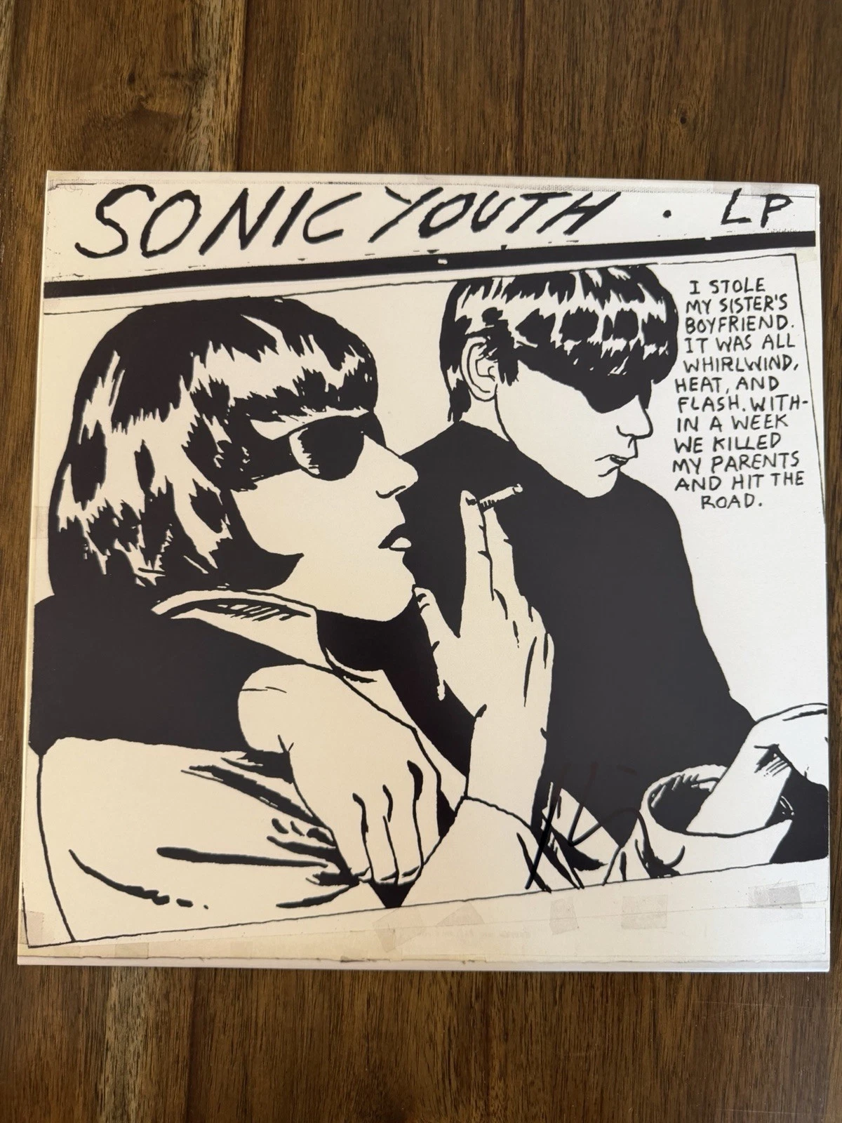 Kim Gordon ‘Sonic Youth’ Signed Vinyl Album ‘Goo’ Beckett BSA Certified