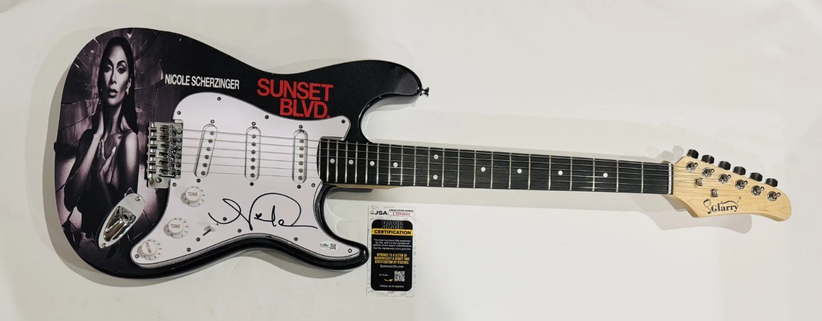 NICOLE  SCHERZINGER SIGNED CUSTOM SUNSET BLVD. ELECTRIC GUITAR  NORMA JSA COA