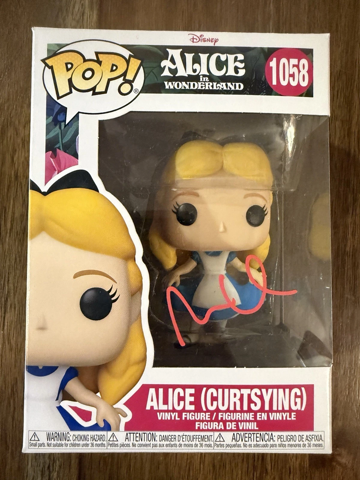 MIA WASIKOWSKA ‘ALICE IN WONDERLAND’ SIGNED FUNKO POP ‘ALICE’ BECKETT COLLECTIBLE MEMORABILIA