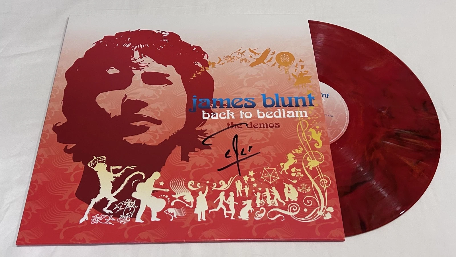 JAMES BLUNT SIGNED BACK TO BEDLAM THE DEMOS VINYL RECORD JSA