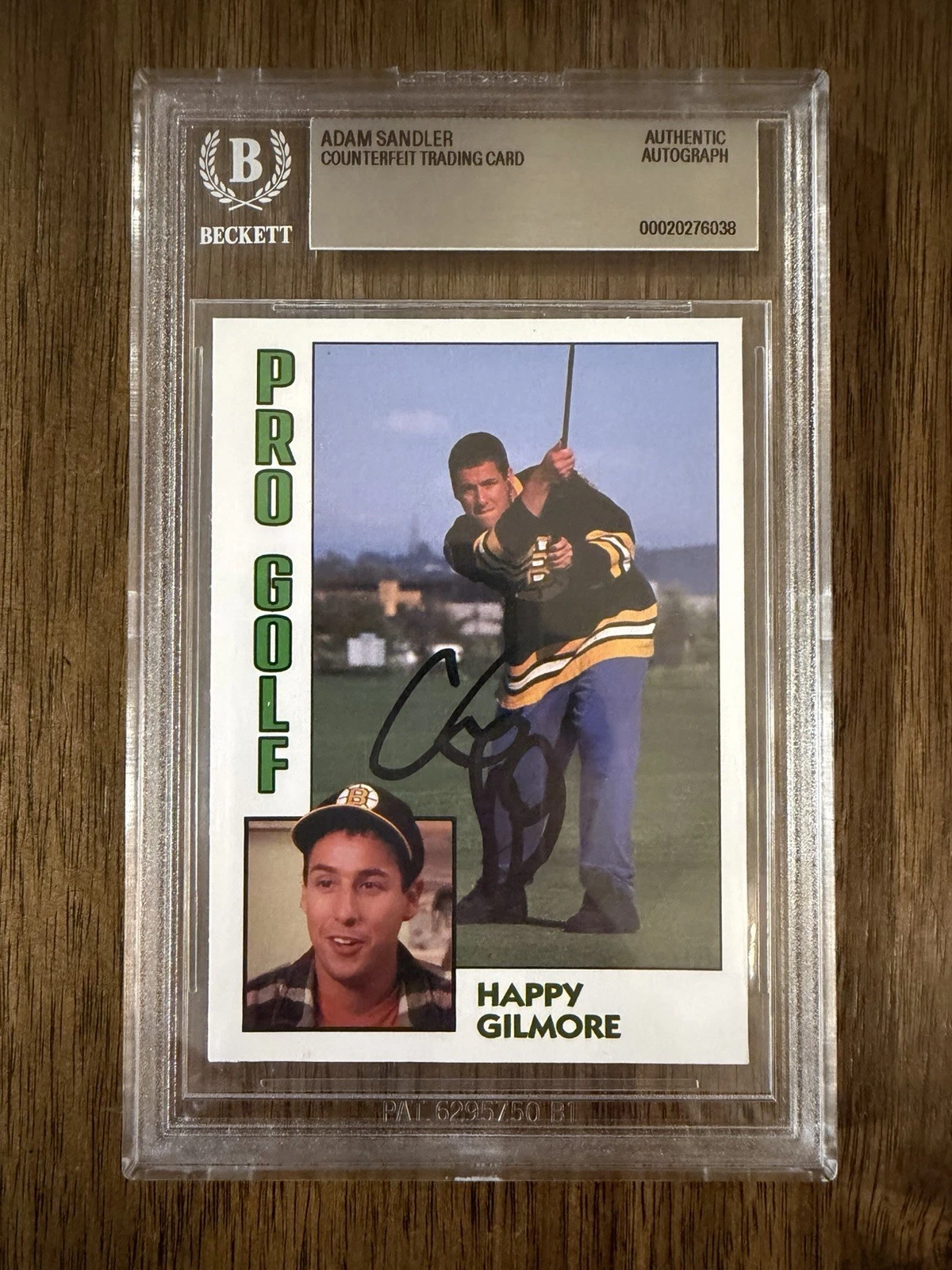 ADAM SANDLER ‘HAPPY GILMORE’ SIGNED SLABBED CARD BECKETT AUTOGRAPH RARE PROOF COLLECTIBLE MEMORABILIA