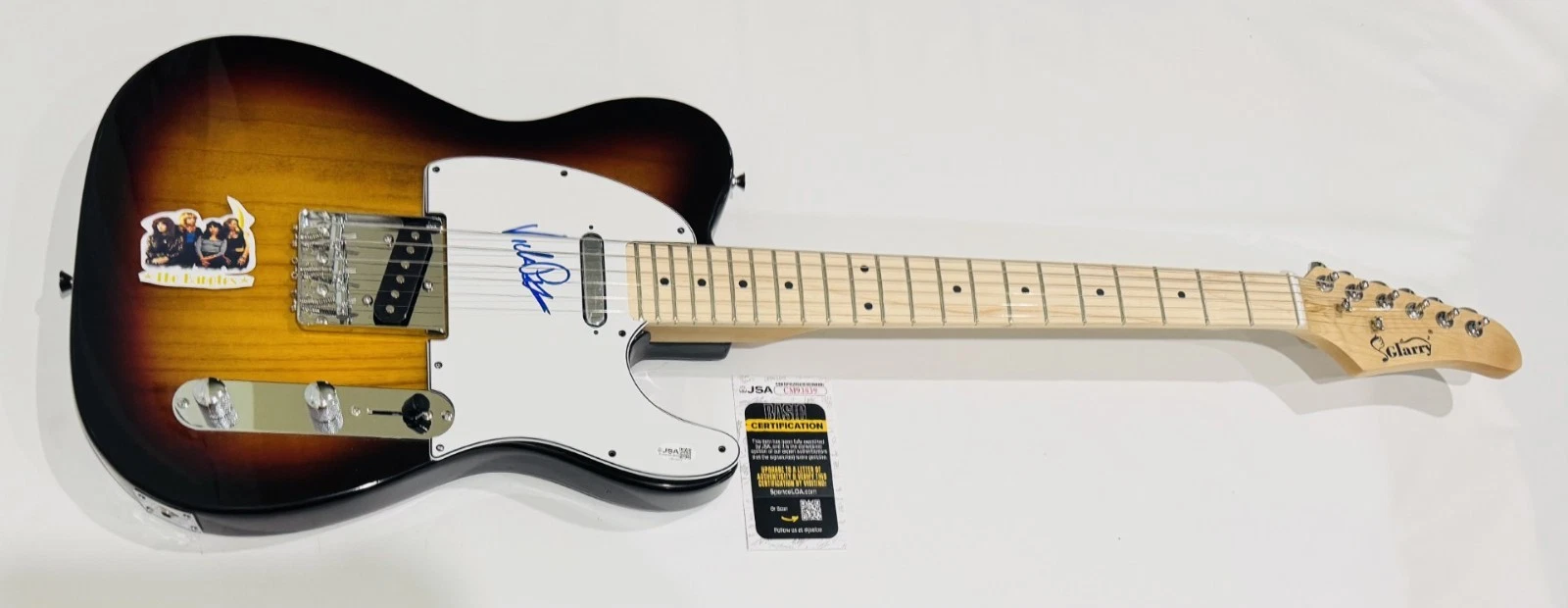 VICKI PETERSON SIGNED SUNBURST ELECTRIC GUITAR THE BANGLES JSA COA
