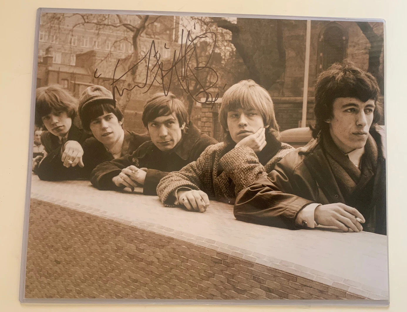 Charlie Watts Rolling Stones Signed Autographed 16x20 Photo Beckett Certified #2