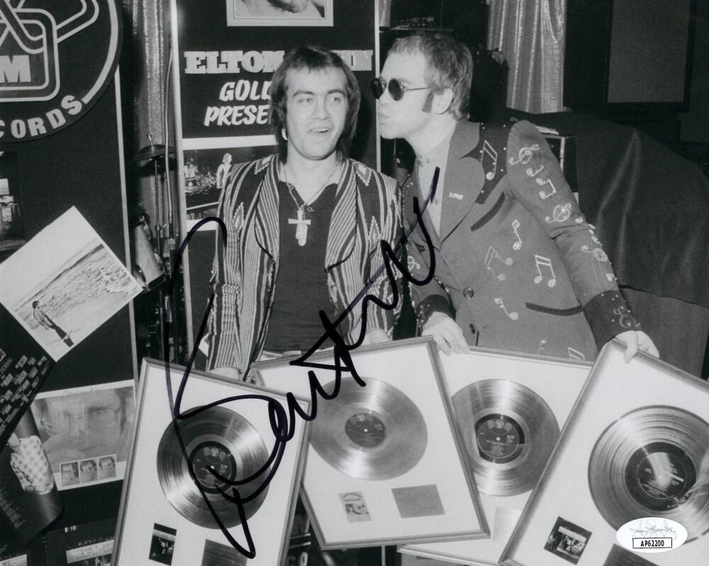 Bernie Taupin Signed Autograph 8x10 Photo - Elton John Songwriter w/ JSA COA