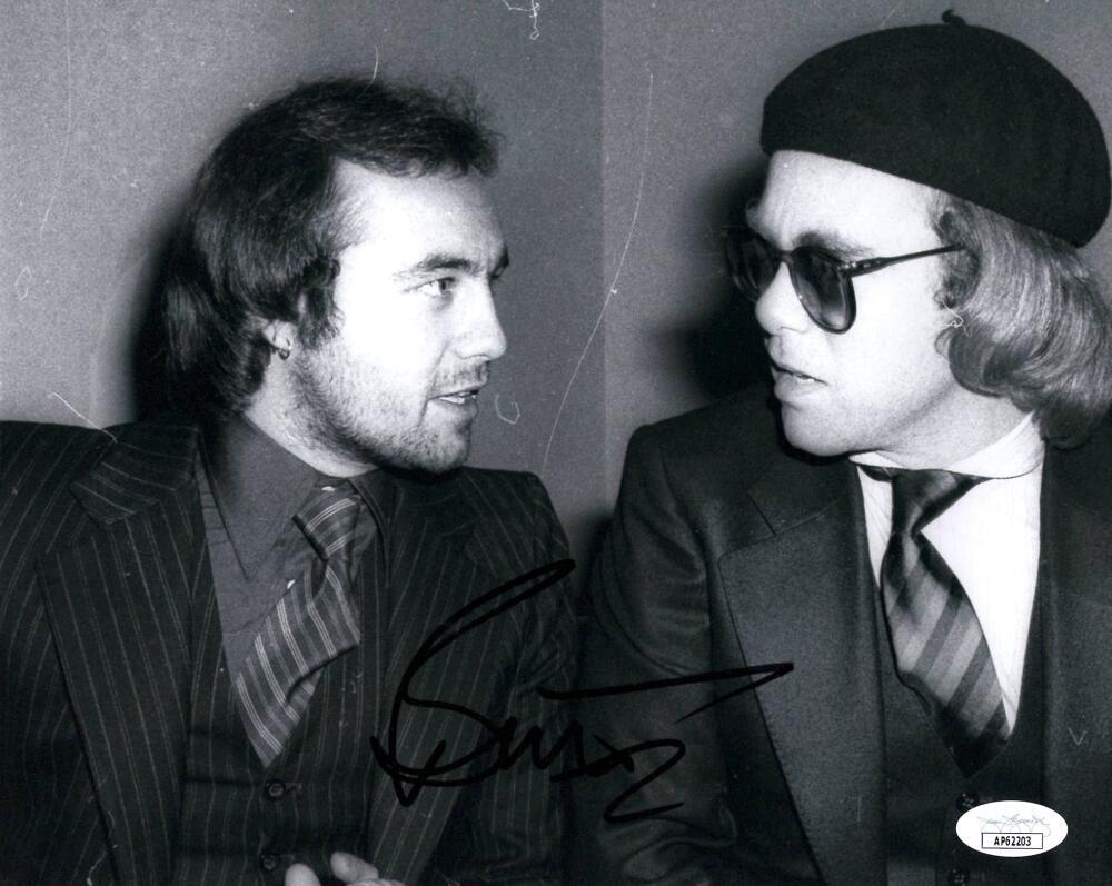 Bernie Taupin Signed Autograph 8x10 Photo - Elton John Collaborator w/ JSA COA
