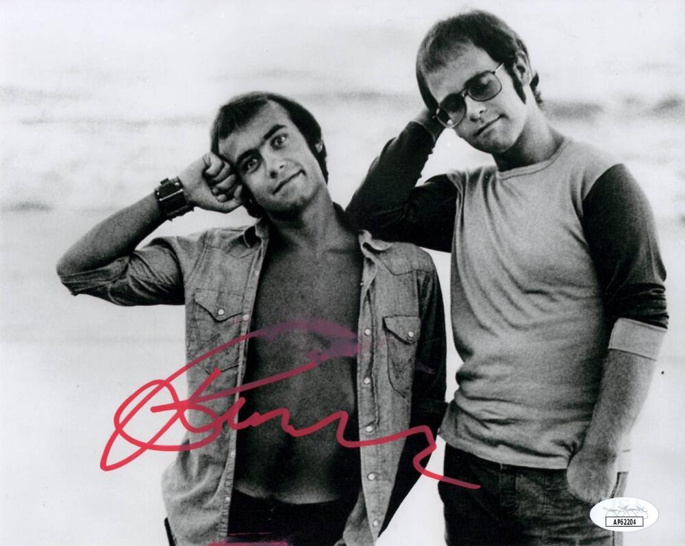 Bernie Taupin Signed Autograph 8x10 Photo - Lyricist for Elton John w/ JSA COA