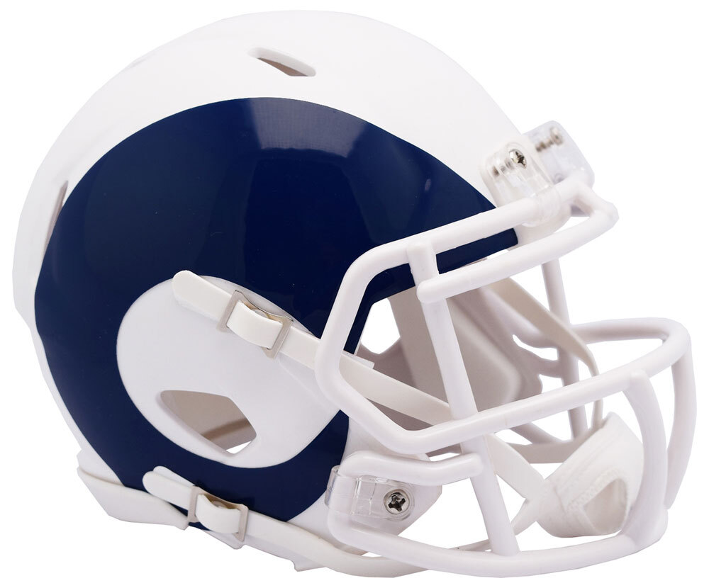 Los Angeles Rams AMP Speed Mini Helmet Riddell New In Box 26651