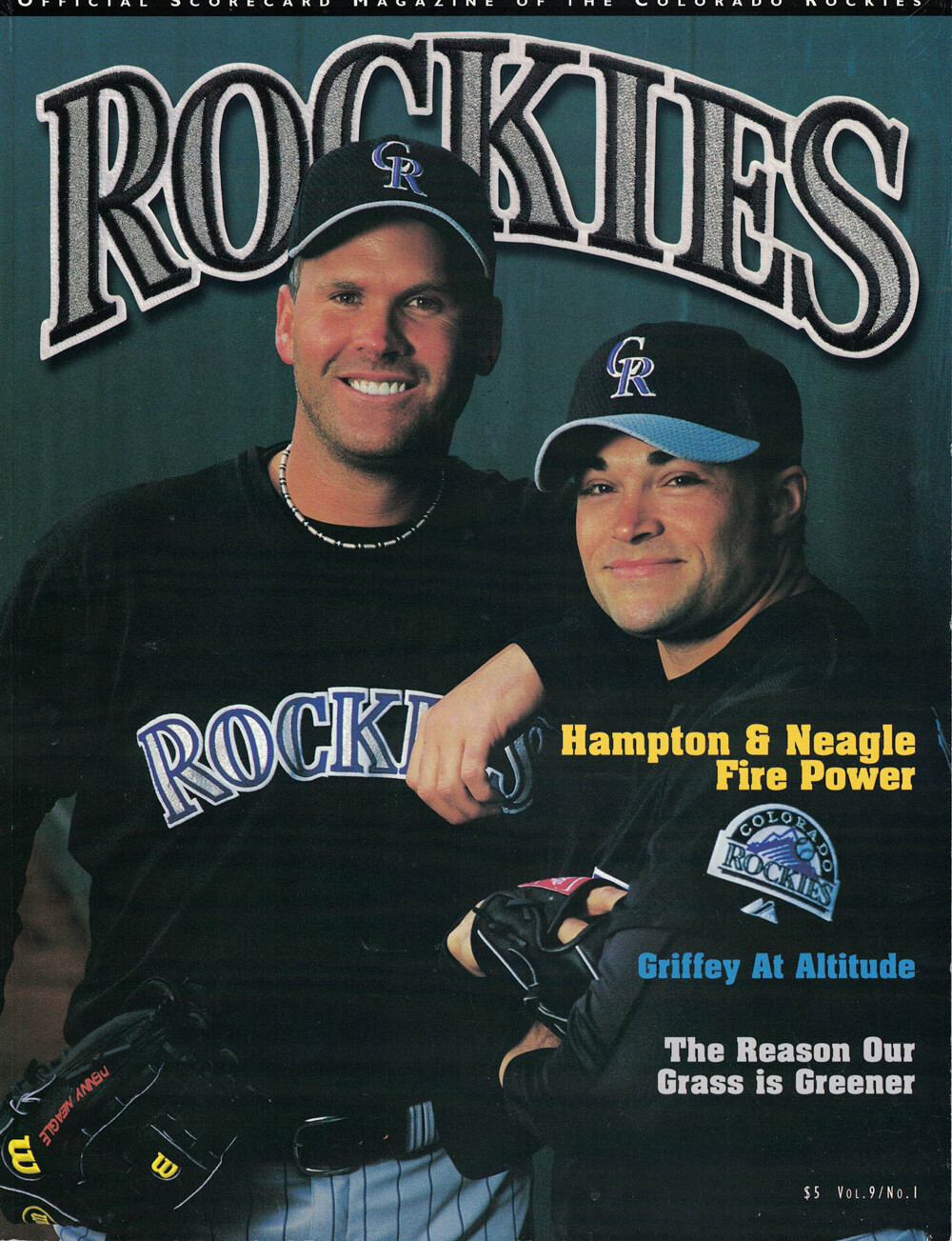 Albert Pujols 2001 MLB Debut Magazine Program Cardinals vs Rockies 38055