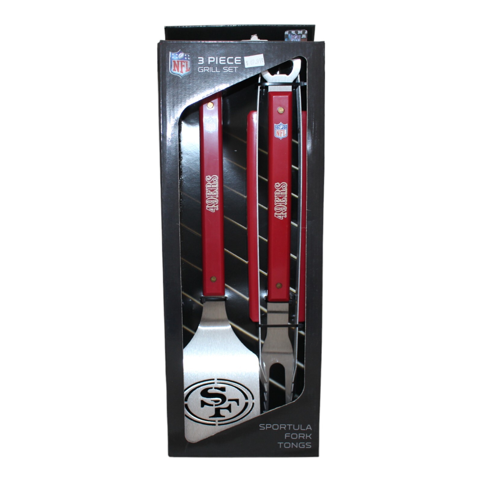San Francisco 49ers Sportula 3 Piece Grill Set 32299