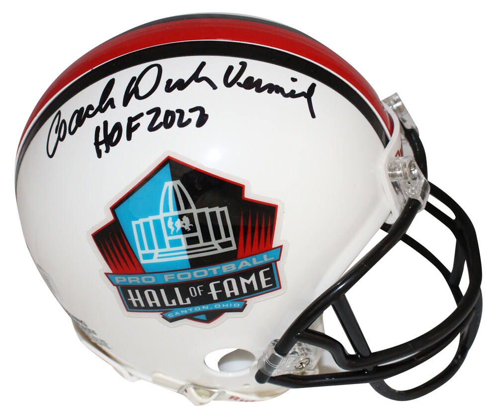 Dick Vermiel Autographed/Signed Hall of Fame VSR4 HOF Mini Beckett 40637
