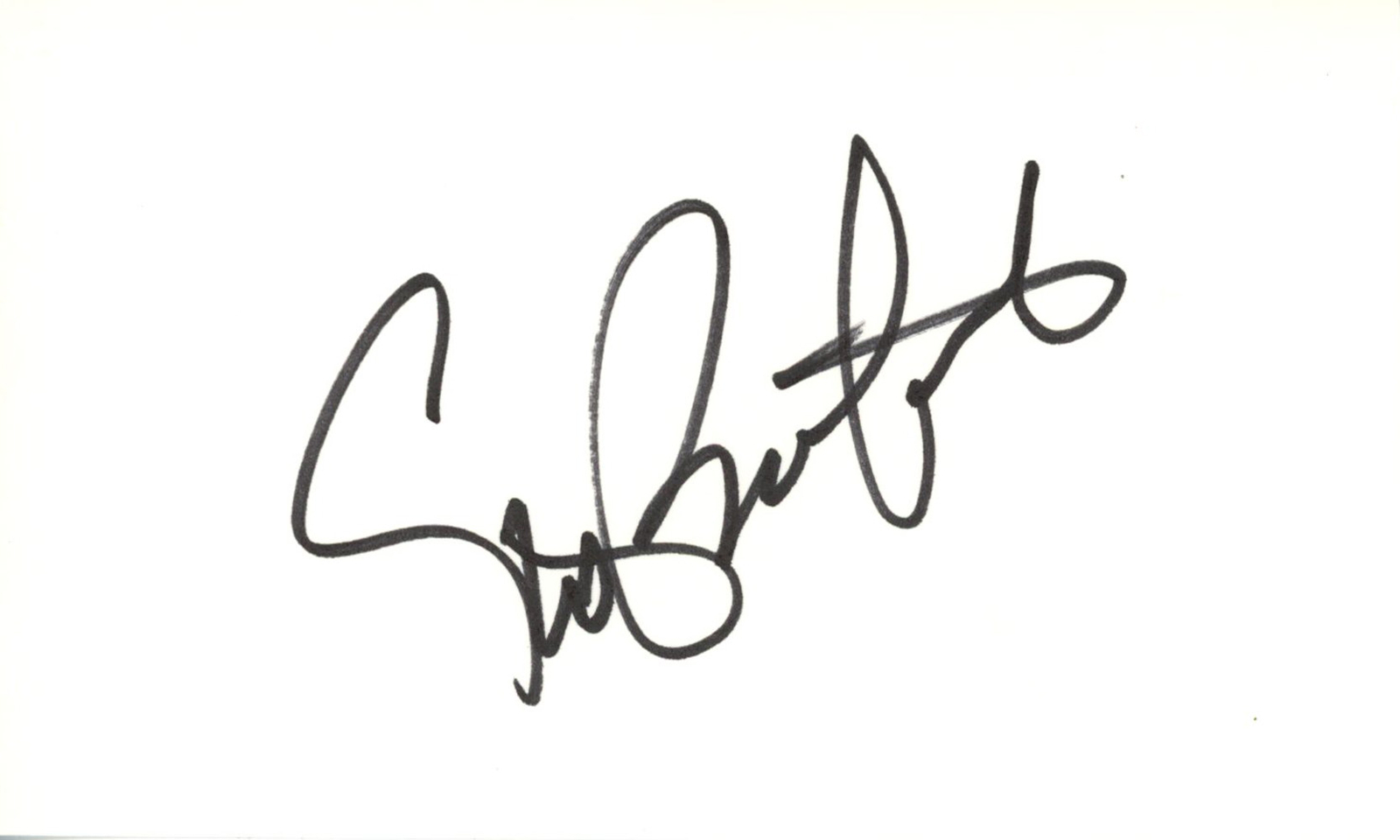 Steve Bartkowski Autographed Atlanta Falcons Index Card Beckett 45380