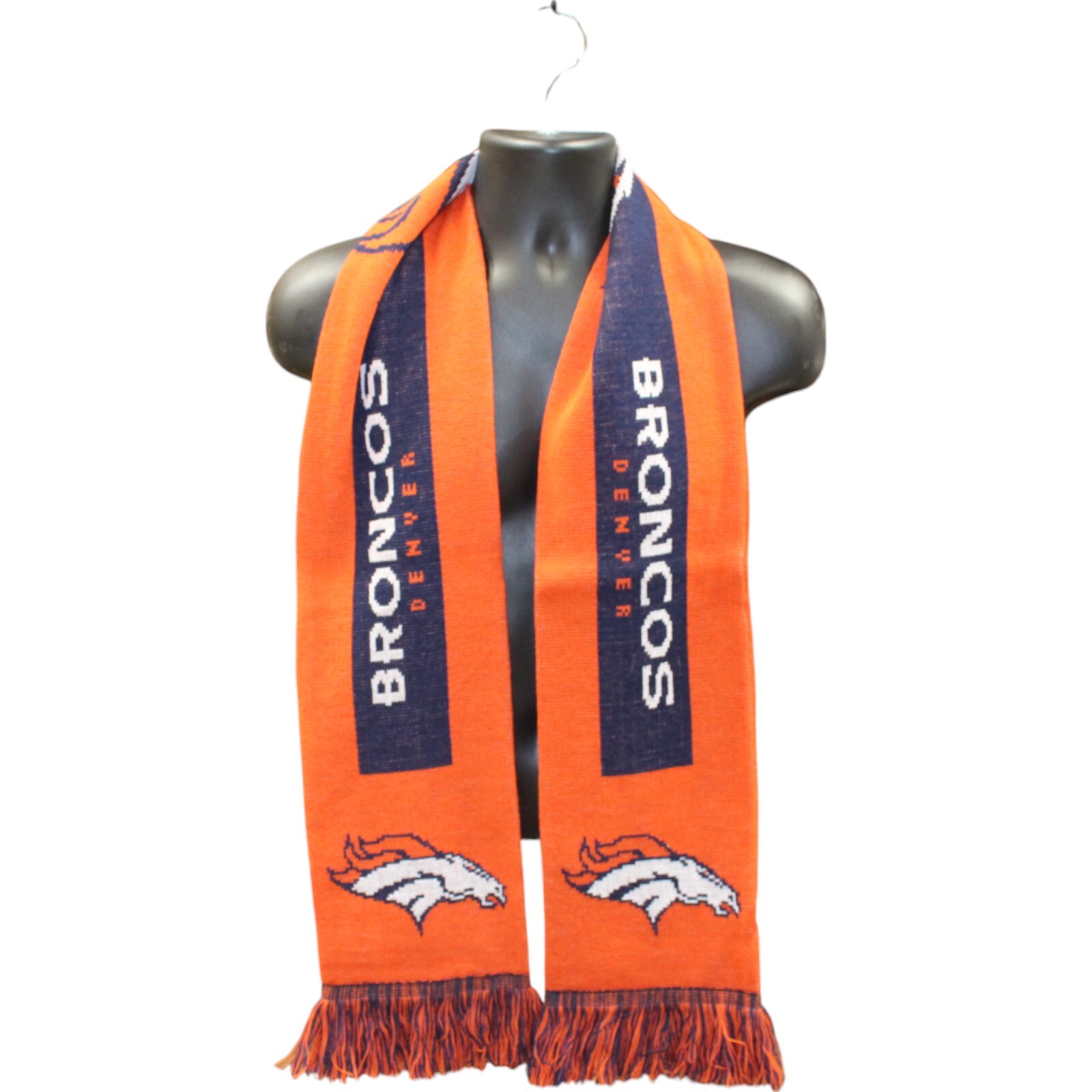 Denver Broncos Knit Scarf Winter Neck New Reversible Unisex Big Logo 20688