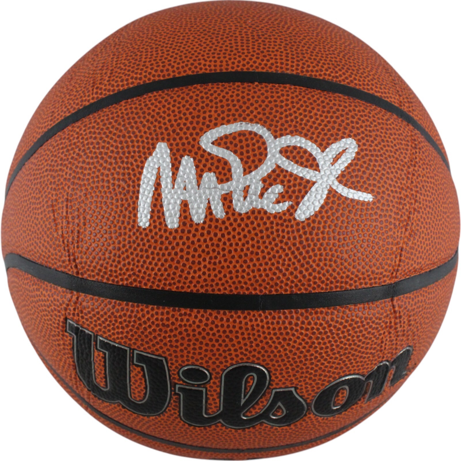 Magic Johnson Autographed/Signed Los Angeles Lakers Basketball I/O Beckett 49153