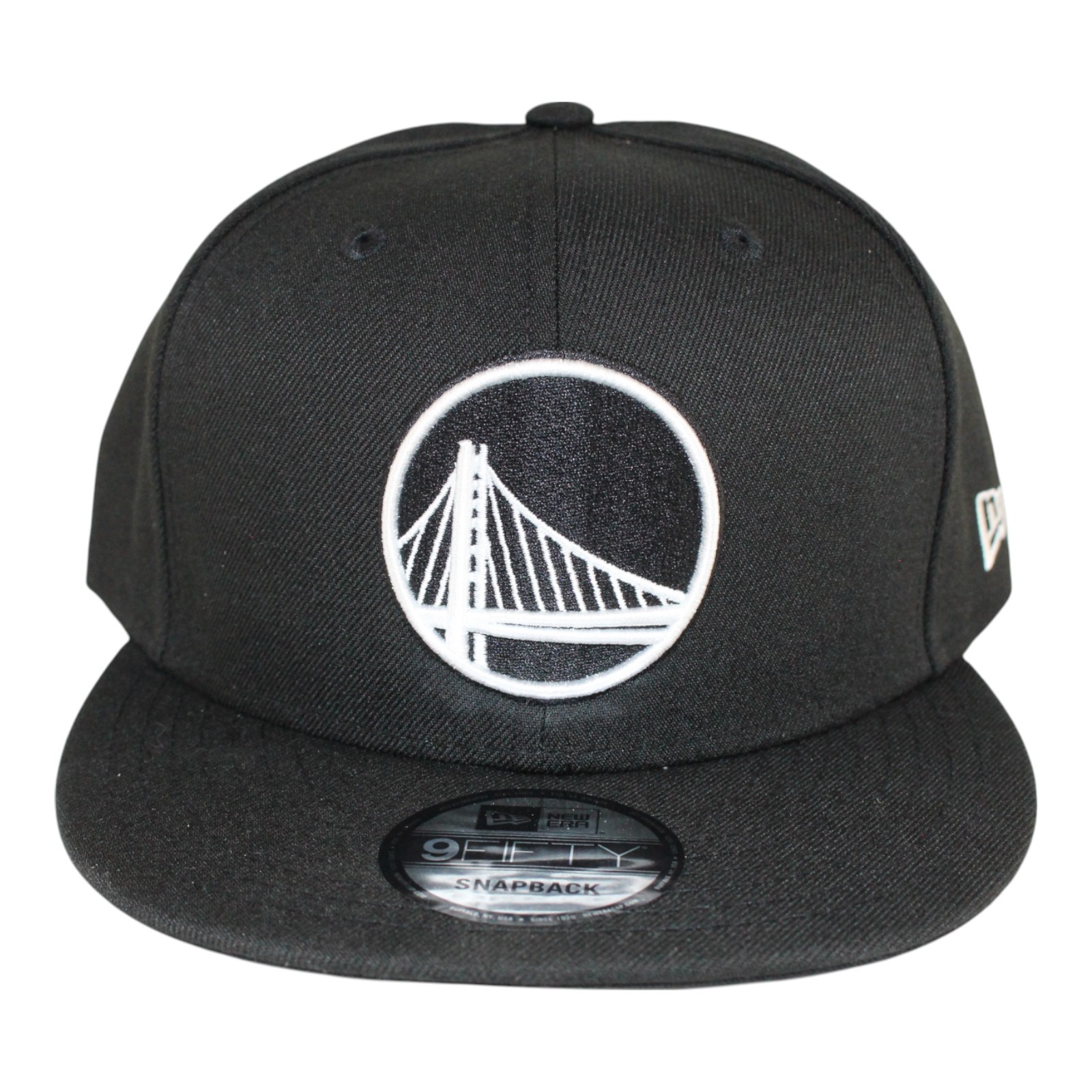 Golden State Warriors New Era Black 9Fifty Adjustable Snapback Hat 50999