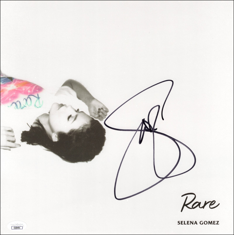 Selena Gomez Signed Autograph 12x12 Rare Album Vinyl Record Insert - JSA COA