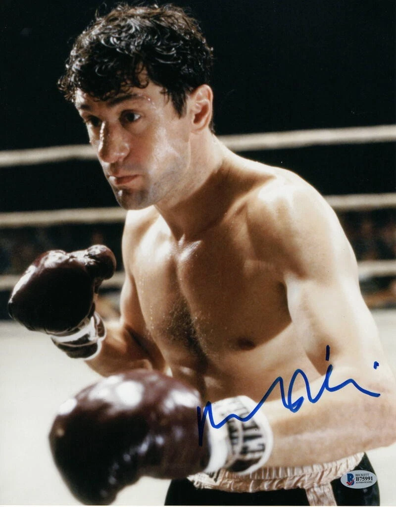 ROBERT DENIRO SIGNED AUTOGRAPH 11×14 PHOTO – TAXI DRIVER, RAGING BULL, BECKETT E COLLECTIBLE MEMORABILIA