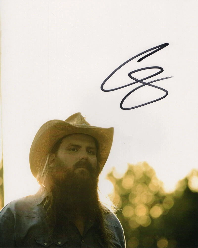CHRIS STAPLETON SIGNED AUTOGRAPH 8X10 PHOTO - FROM A ROOM VOLUME 1 2 TRAVELLER