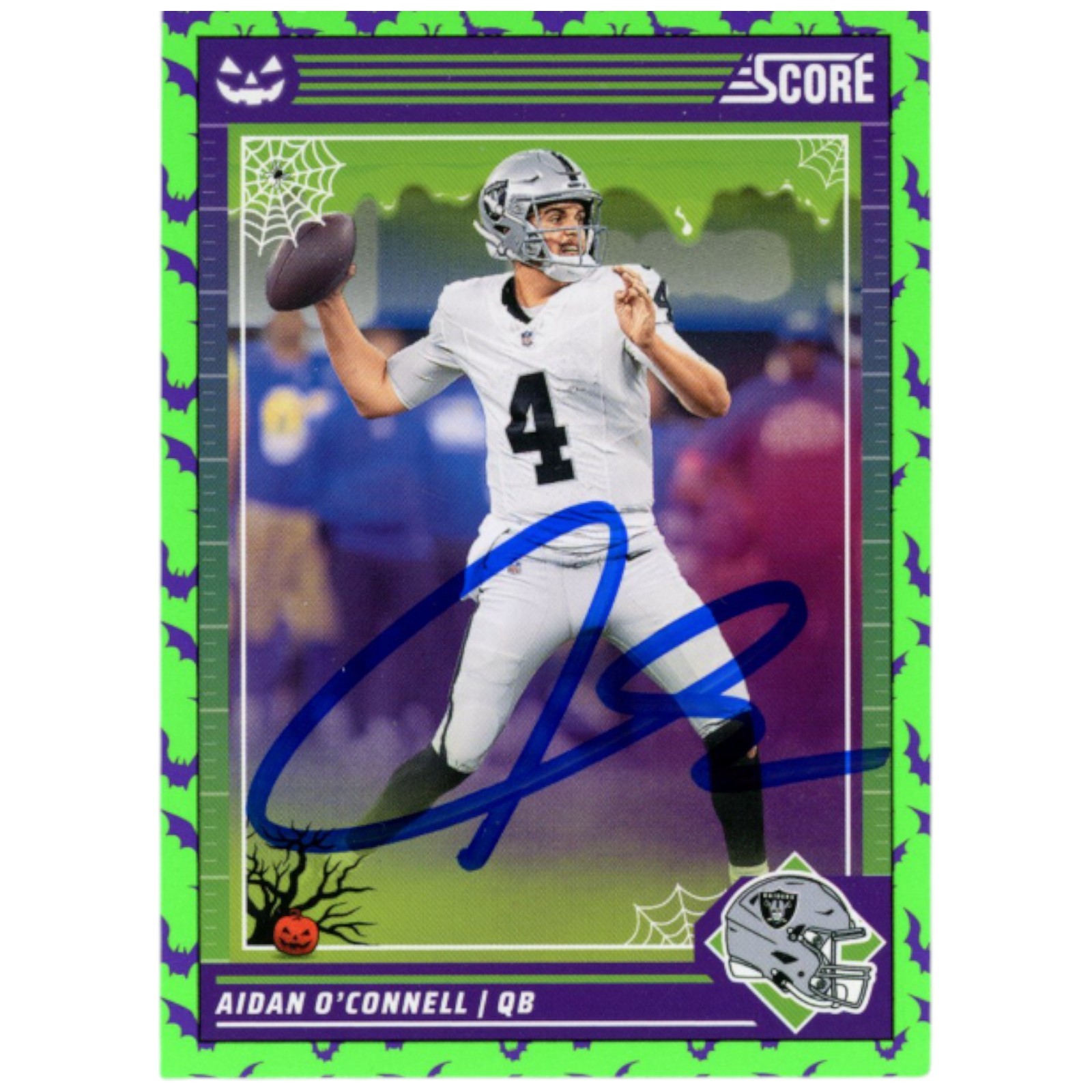 Aidan O'Connell Autographed/Signed 2024 Score #127 Trading Card Beckett 53247