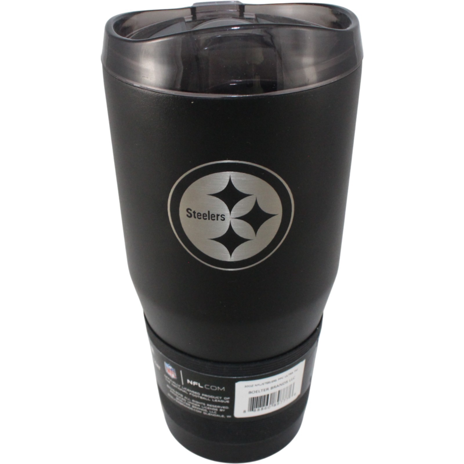Pittsburgh Steelers NFL Drinkware 30 Ounce Black Powder Insulated Tumbler 34786