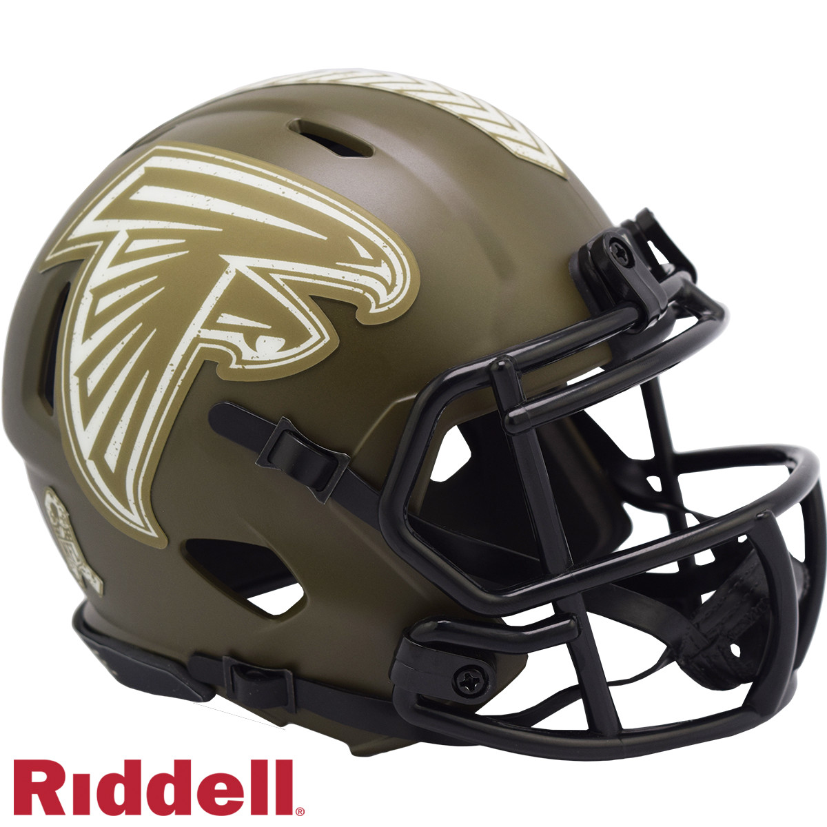 Atlanta Falcons Riddell New In Box 2022 Salute to Service Mini Helmet 35114